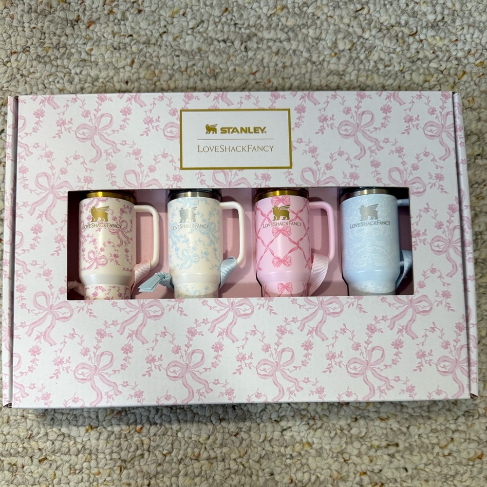 New Stanley x LoveShackFancy 2025 Holiday Ornament Set of 4